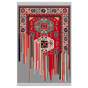 فرش پارچه‌ای دفه مدل فرشینه طرح مدرن کد 871