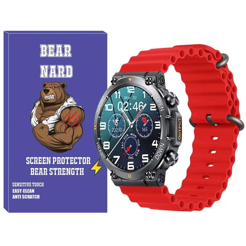 بند برنارد مدل Ocean-BR مناسب برای ساعت هوشمند هپی تاچ K59 / K59 Pro