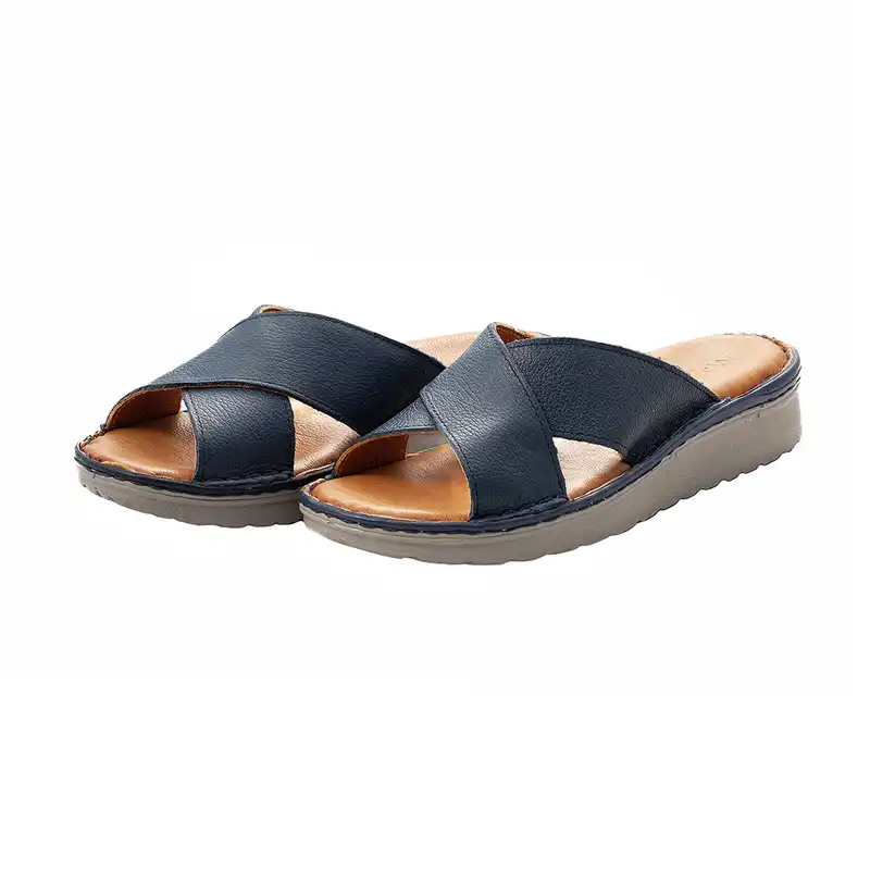 دمپایی زنانه ماکسیم مدل نهال رنگ سرمه ای