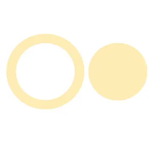 گوشواره طلا 18 عیار زنانه کرابو طرح دایره مدل Kr5253