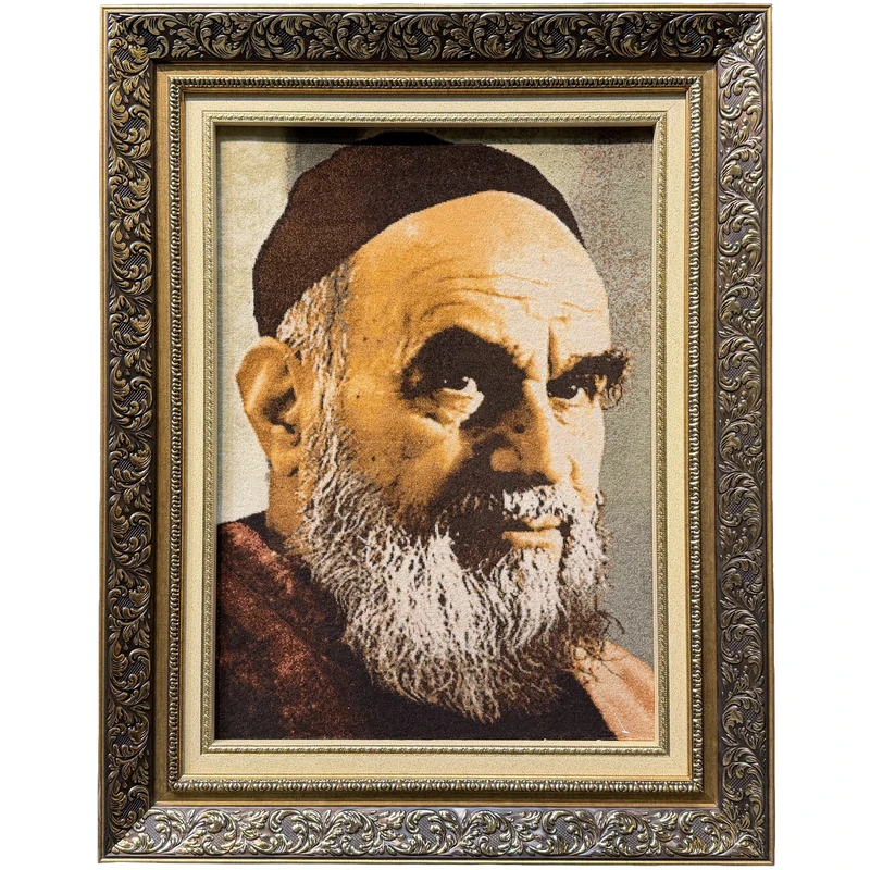 تابلو فرش دستباف طرح تصویر حضرت امام خمینی (ره) 