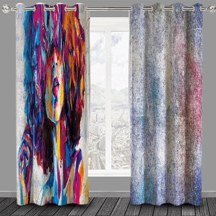 پرده مدل هازان HZD827 سایز 280×140 سانتی متر