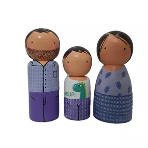 اسباب بازی چوبی مدل خانواده مجموعه سه عددی
