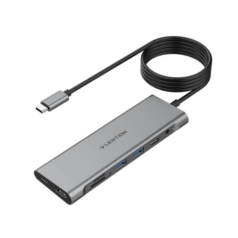هاب 8 پورت USB-C لنشن مدل C37 هاب 8 پورت USB-C لنشن مدل C37