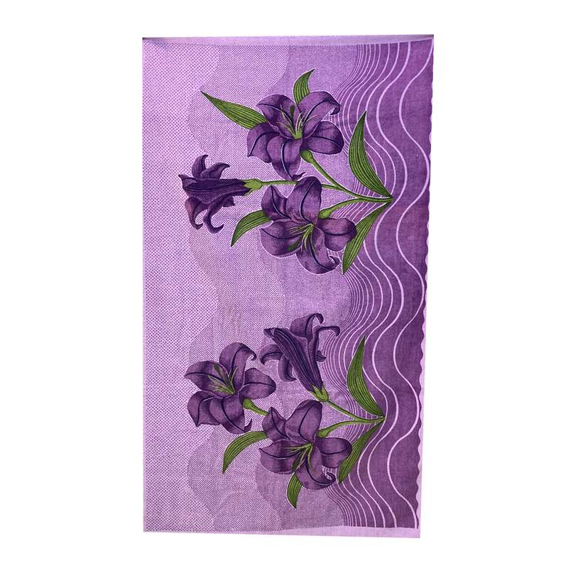 حوله استخری طرح گلدار مدل فیوره سایز 125x70 سانتی متر