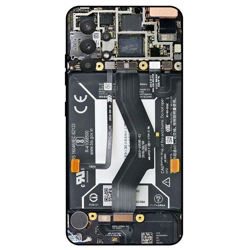 کاور مگافون طرح برد موبایل مدل 8004 مناسب برای گوشی موبایل سامسونگ Galaxy A32 4G
