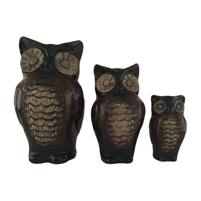 مجسمه طرح جغد مدل 0056 مجموعه سه عددی