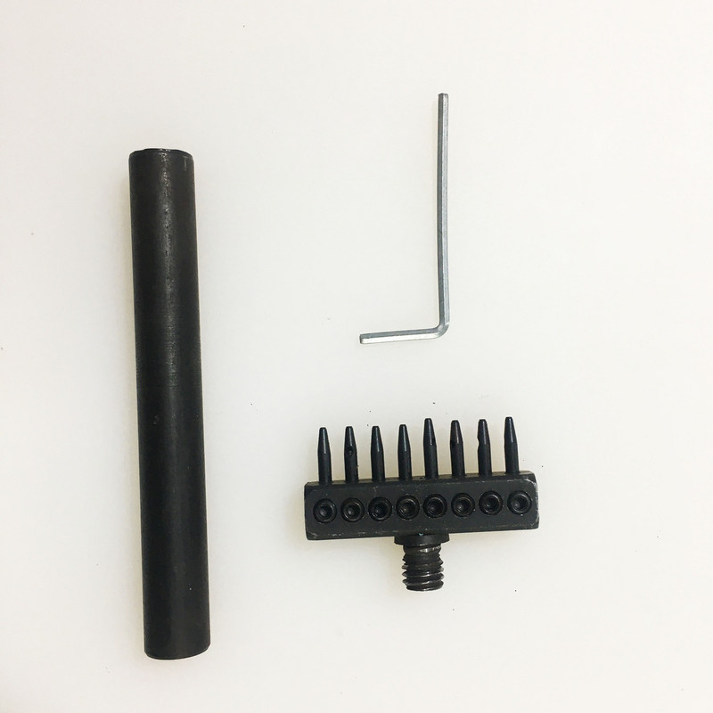 سنبه هشت سر چرم مدل T8+1 مجموعه 2 عددی