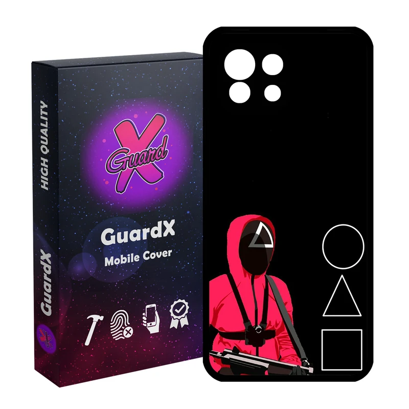 کاور گارد ایکس طرح Squid Game مدل Glass10410 مناسب برای گوشی موبایل شیائومی Mi 11 Lite