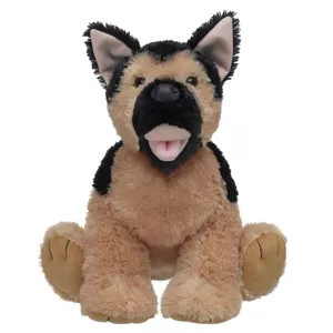 عروسک طرح سگ ژرمن شفرد مدل Build a Bear German Shepherd Dog کد SZ11/793 طول 43 سانتی‌متر