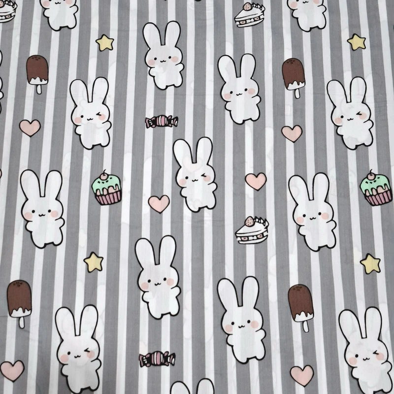 پارچه ملحفه عرض 1.5 متر مدل خرگوشی کد 1 رنگ طوسی روشن