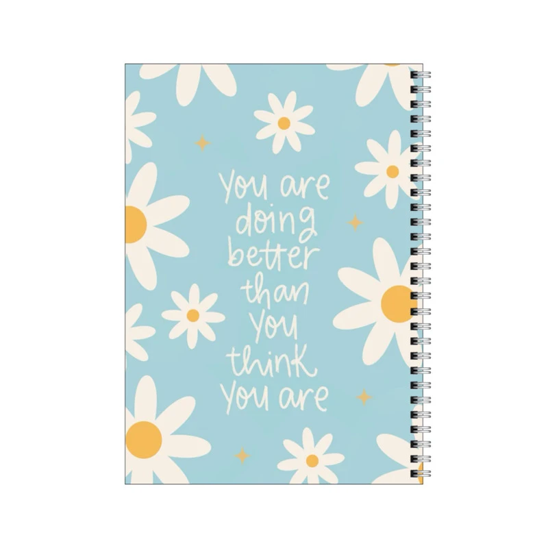 دفتر مشق 80 برگ بامبیلیپ طرح انگیزشی با گل بابونه کد 6514468