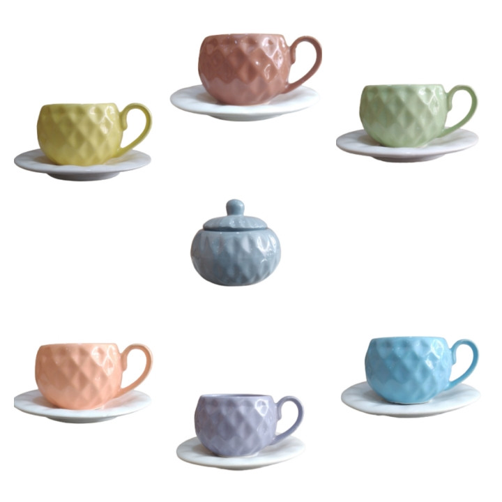 سرویس چای خوری 14 پارچه گلدن لوکس مدل سرامیکی