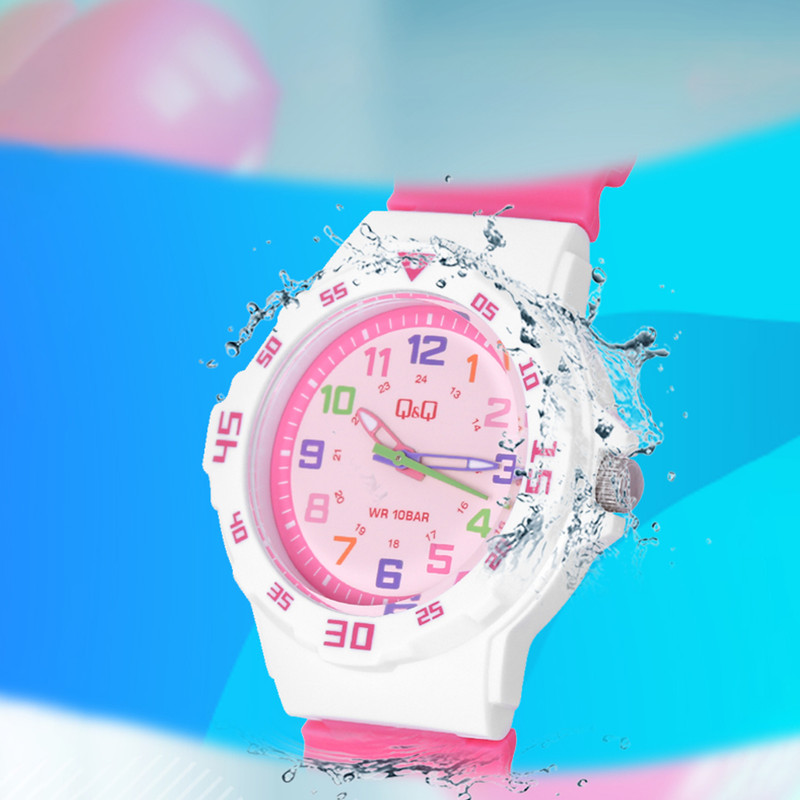 ساعت مچی عقربه ای دخترانه کیو اند کیو مدل VR19J012Y