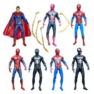 اکشن فیگور مدل مرد عنکبوتی و سوپرمن مجموعه 7 عددی