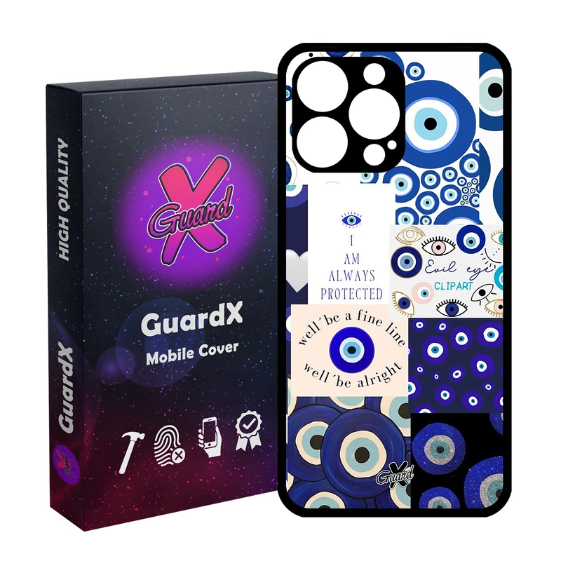 کاور گارد ایکس طرح چشم نظر مدل Glass10430 مناسب برای گوشی موبایل اپل iPhone 14 Pro Max