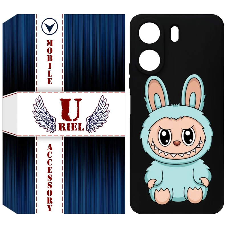 کاور یوریل مدل KSH کد 144 طرح عروسک لبوبو مناسب برای گوشی موبایل شیائومی Redmi 13C 4G / Poco C65