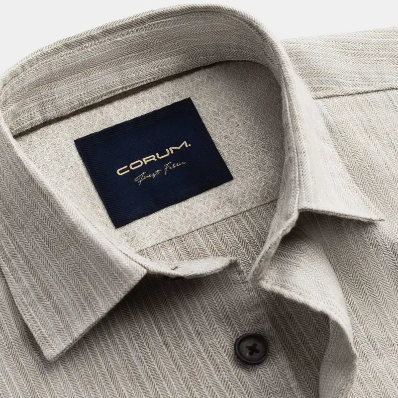 پیراهن آستین بلند مردانه کروم مدل دو جیب 2410102