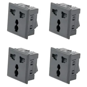 پریز مدل سه شاخه Rack بسته 4 عددی