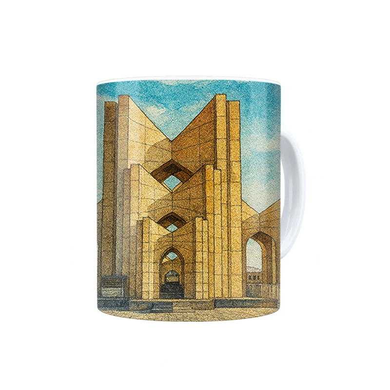 ماگ ترمه طراحان ایده مدل مقبره الشعرا تبریز کد map0802