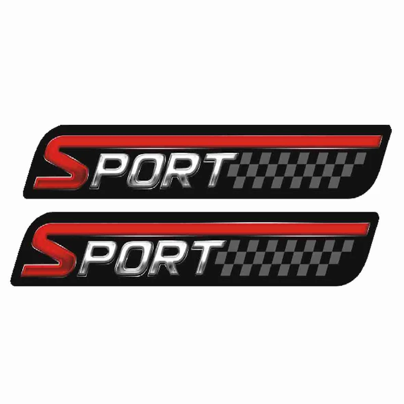 برچسب بدنه خودرو رایسان طرح SPORT کد St002 مجموعه 2 عددی