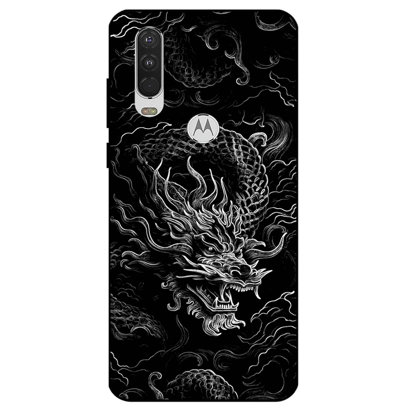 کاور مگافون طرح اژدها مدل 1897 مناسب برای گوشی موبایل موتورولا Moto One Action