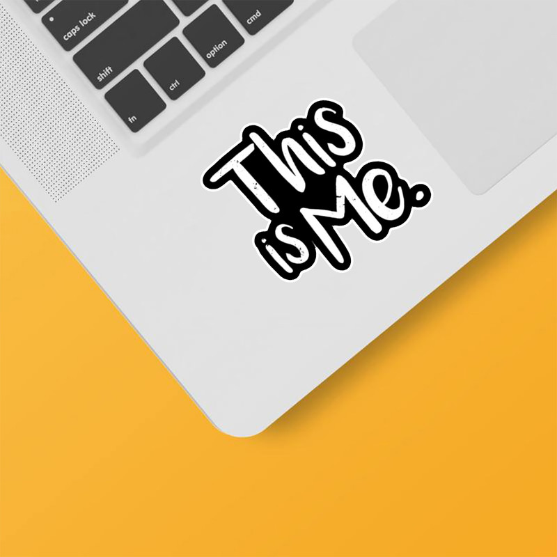 استیکر لپ تاپ و موبایل بووم طرح نوشته کد BM33