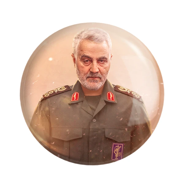 مگنت خندالو طرح سردار قاسم سلیمانی کد 2616