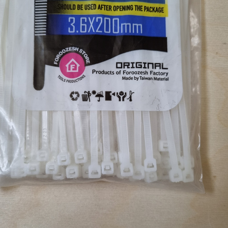 بست کمربندی فروزش مدل F20B بسته 200 عددی بست کمربندی فروزش مدل F20B بسته 200 عددی