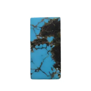 سنگ زینتی فیروزه نیشابوری مدل مستطیل کد 002