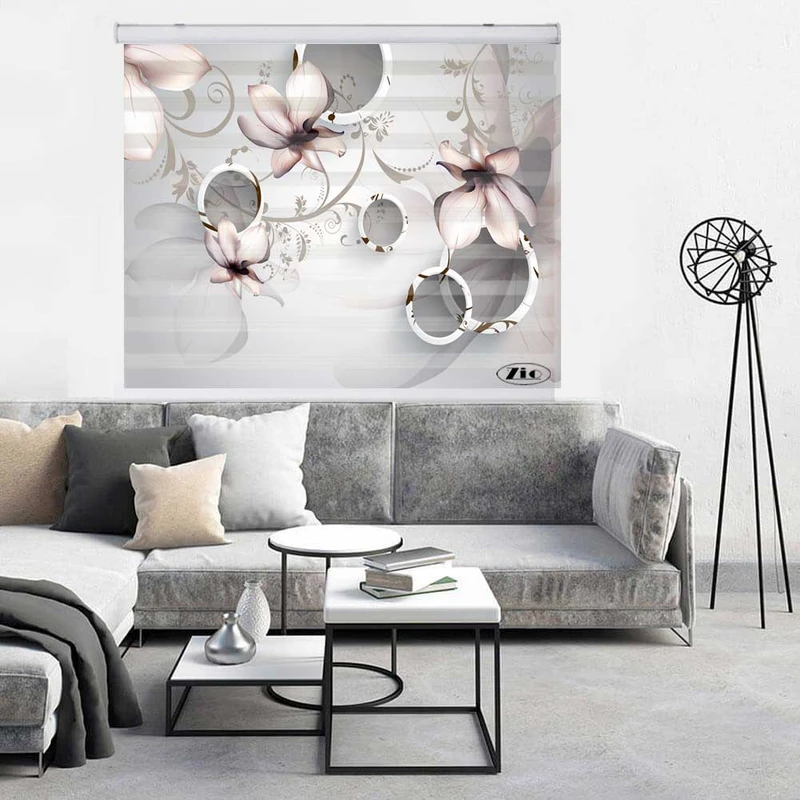 پرده زبرا زیو کد 3D1174 سایز 150x150 سانتی متر