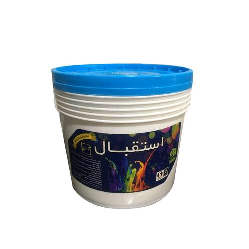 رنگ نیم پلاستیک سفید ممتاز استقبال مدل S-6 حجم 4 لیتر