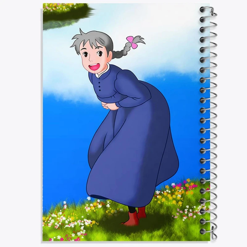 دفتر نقاشی 50 برگ خندالو مدل سوفی انیمه قلعه متحرک هاول کد 12892