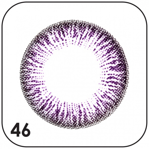 لنز چشم بیوتی مدل روزانه شماره 46 رنگ بنفش دور تیره