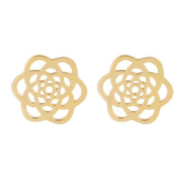 گوشواره طلا 18 عیار زنانه عدنان مدل ADCC0202