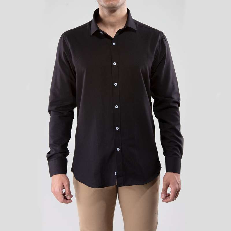 پیراهن آستین بلند مردانه ان سی نو مدل جگوار اسلیم