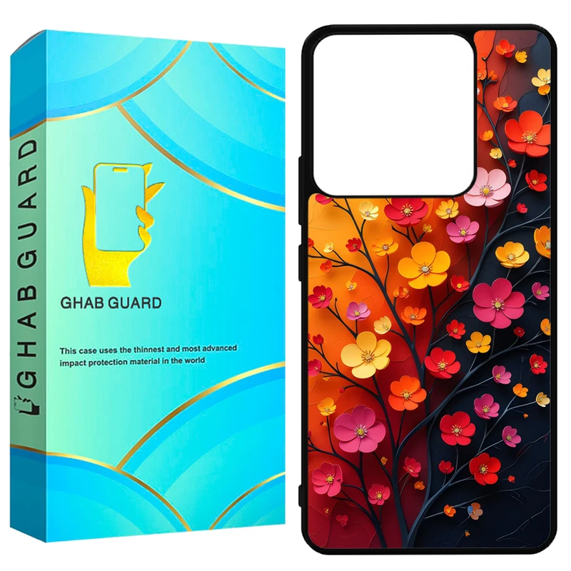 کاور قاب گارد طرح گل مدل G14S مناسب برای گوشی موبایل شیائومی Redmi Note 14S 4G 