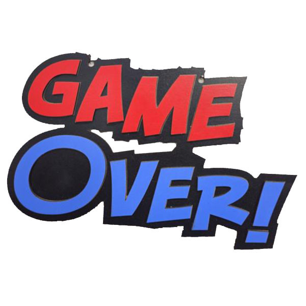 دیوارکوب مدل گیمینگ گیم اور GAME OVER
