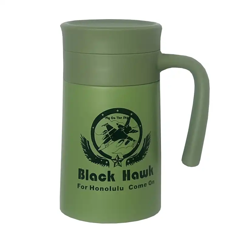 ماگ سفری مدل ارتشی  کد H103 گنجایش 0.5 لیتر