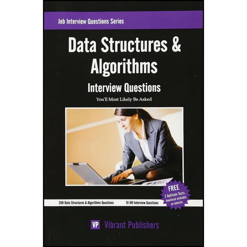 کتاب Data Structures Algorithms Interview Questions You ll Most Likely Be Asked اثر Vibrant Publishers انتشارات بله