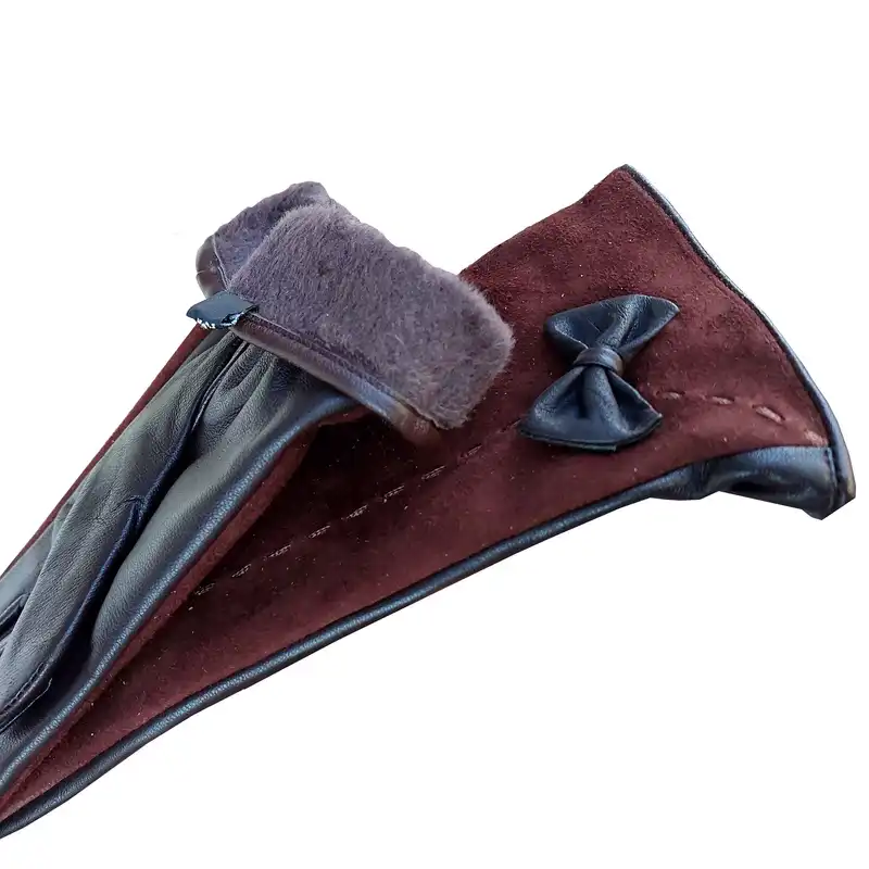 دستکش زنانه پاتن چرم آفتاب مدل DM 408