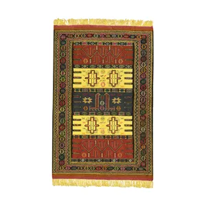 گلیم دستباف دو متری مدل کرمانج طلاشور