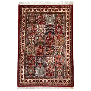 فرش دستباف دو ذرعی مدل خشت اصیل بختیاری کد 1127