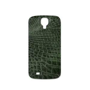 MAHOOT Green-Crocodile-Leather Cover Sticker for Samsung Galaxy S4
