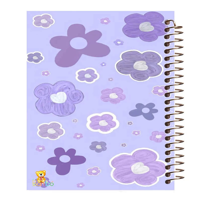 دفتر مشق 100 برگ بانیبو طرح گل کد 758