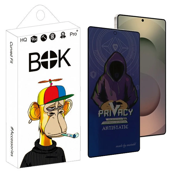 محافظ صفحه نمایش حریم شخصی بوک مدل Mietubl Armor مناسب برای گوشی موبایل سامسونگ galaxy S25 ultra