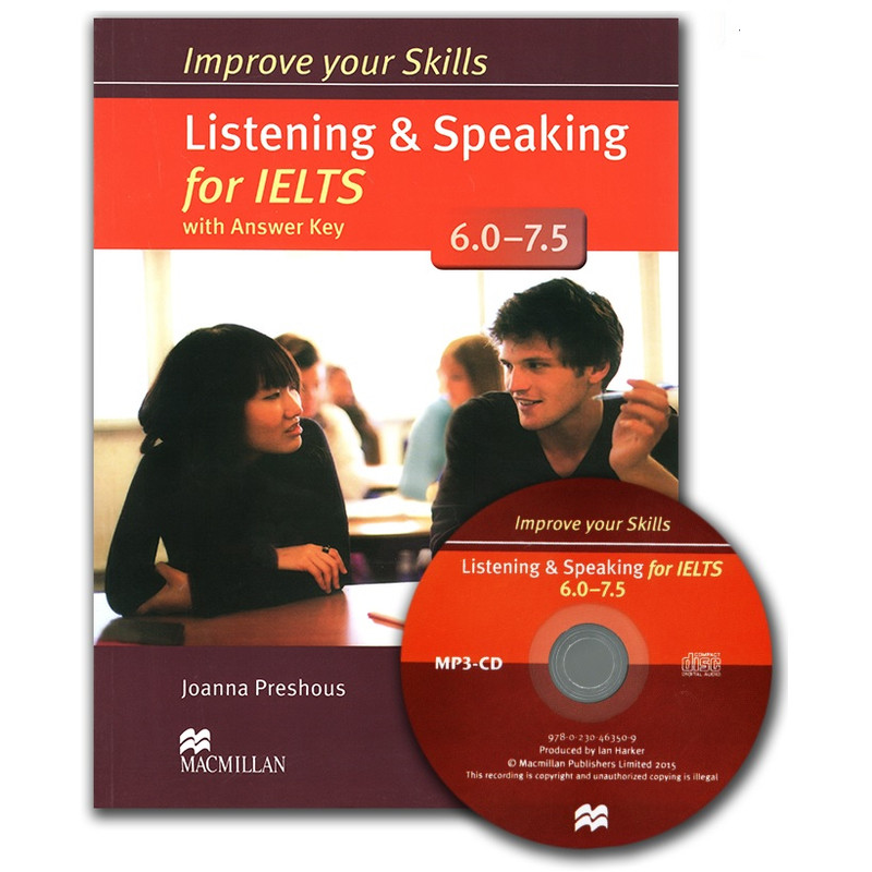کتاب Improve your skills listening and speaking for IELTS اثر جمعی از نویسندگان انتشارات Macmillan دو جلدی