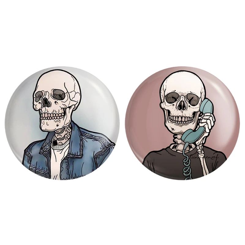 مگنت خندالو طرح اسکلت کد 11751177 مجموعه 2 عددی