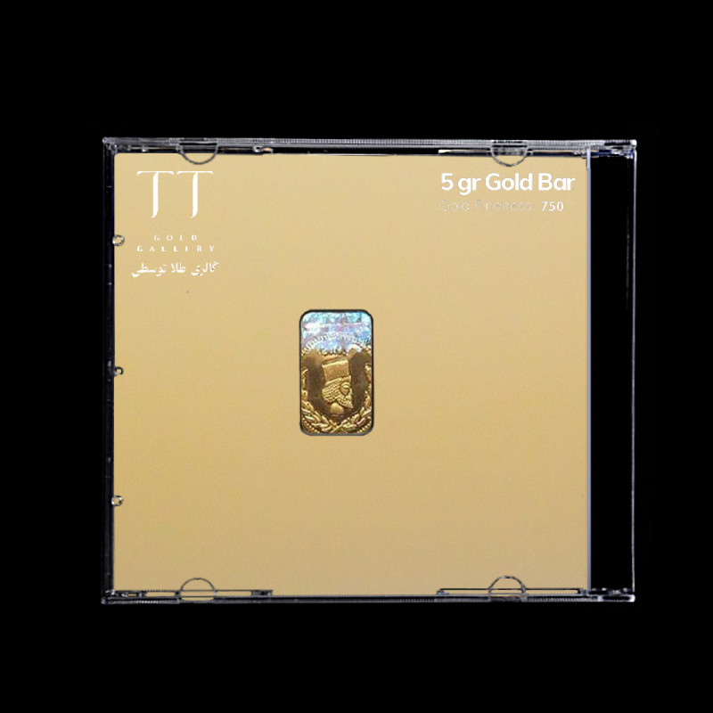 شمش طلا 18 عیار گالری طلا توسطی مدل C9DD1A