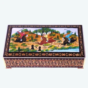 جعبه جواهرات خاتم کاری مدل چوگان کد 8